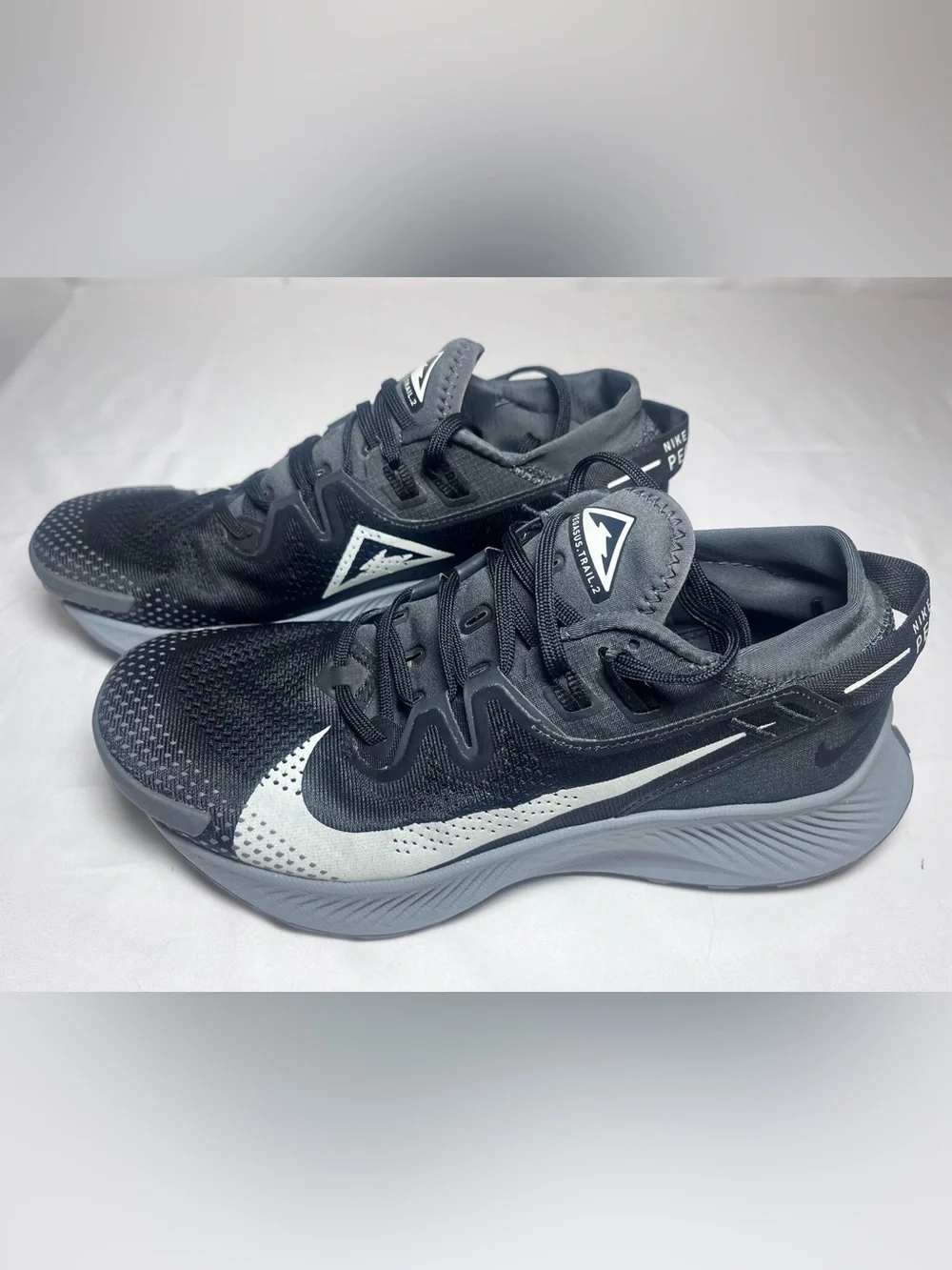 Nike Trail Pegasus Women's Black and White Athletic Running Shoes
